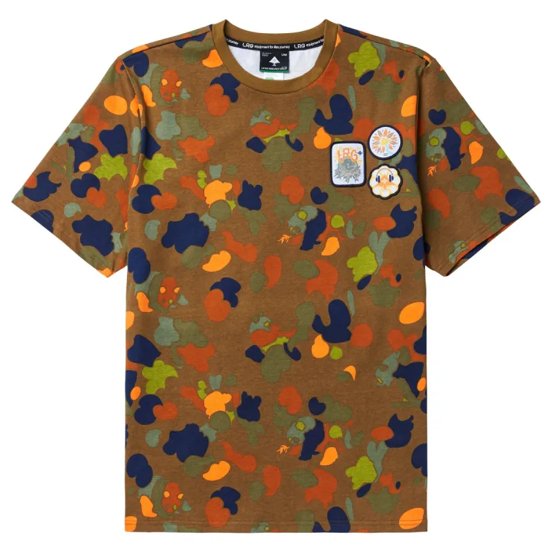 PANDA ROOTS CAMO CREW TEE - BROWN sold by Lrg