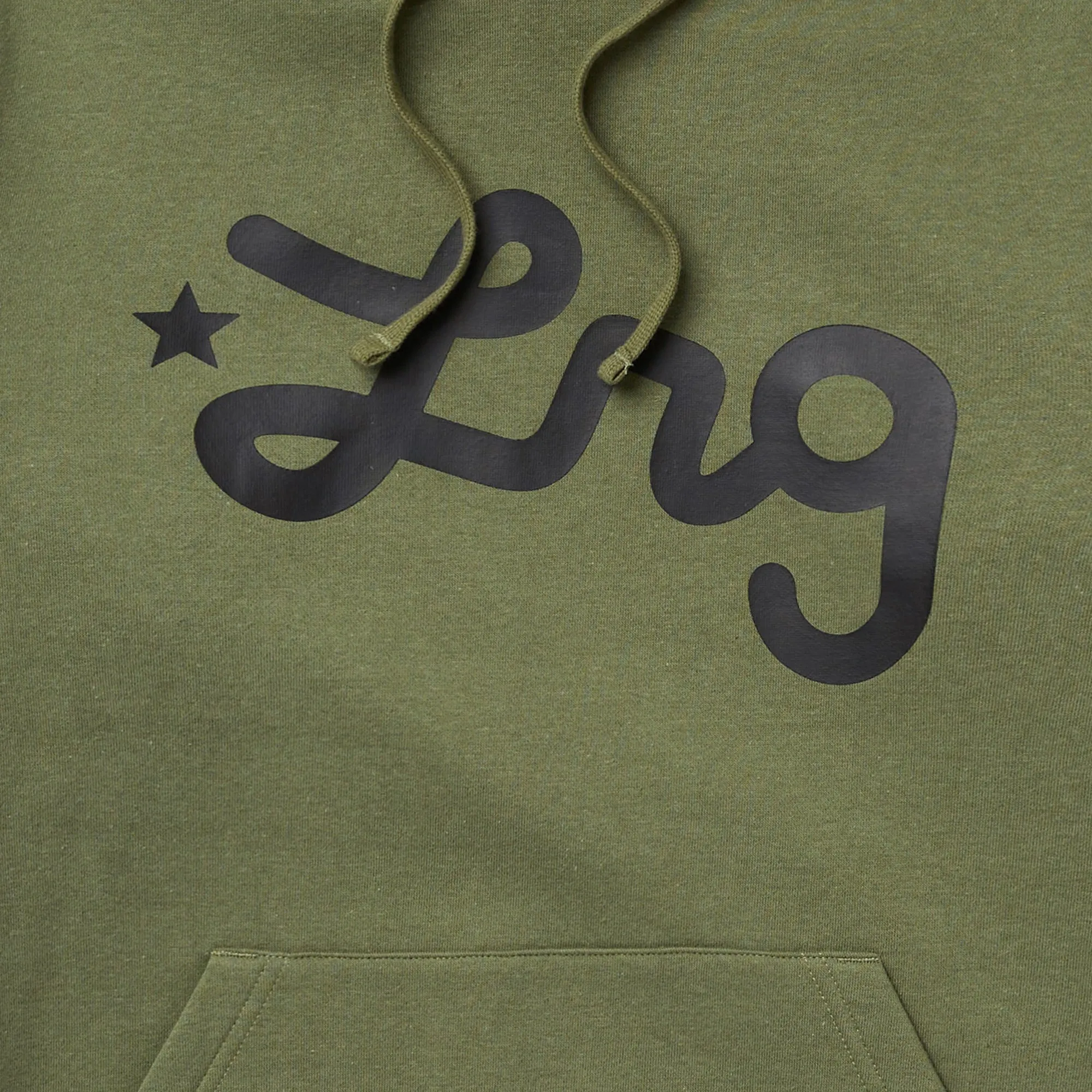 LIFTED SCRIPT PULLOVER HOODIE - OLIVE sold by Lrg product image thumbnail 3