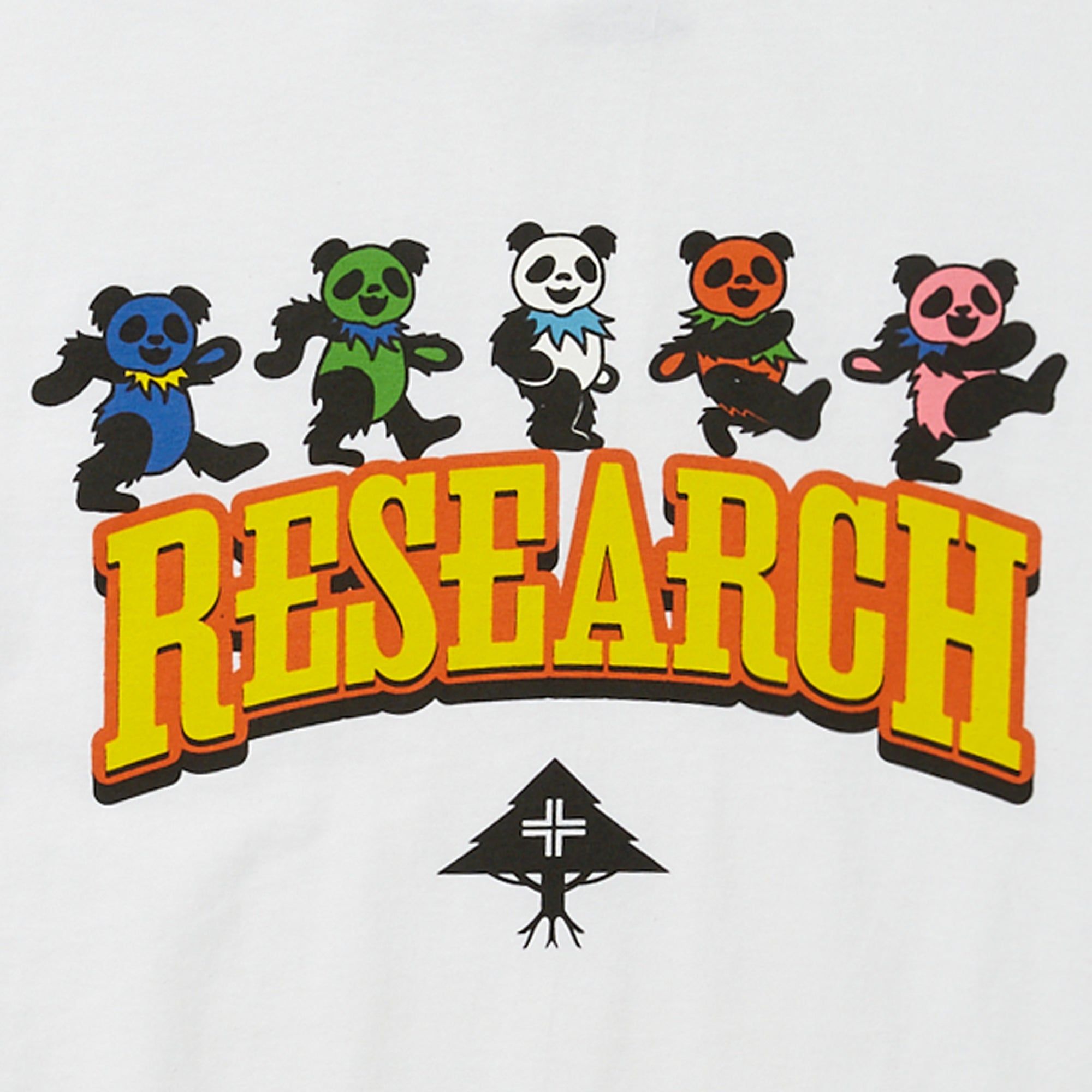 GRATEFUL PANDAS TEE - WHITE sold by Lrg product image thumbnail 2