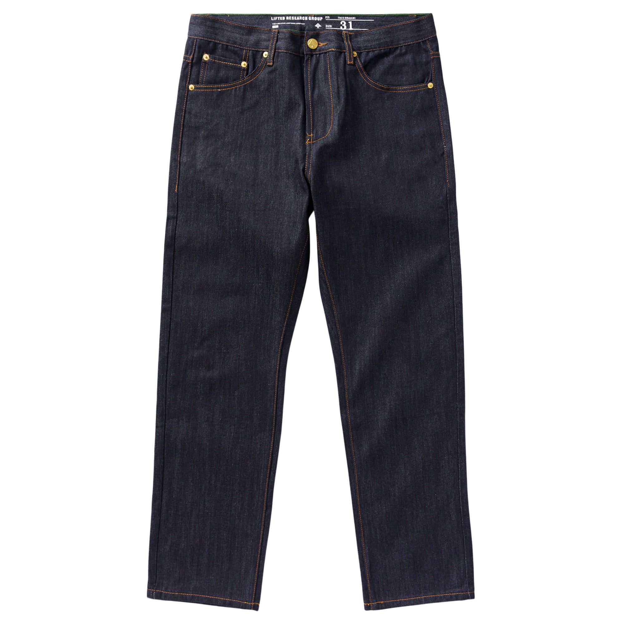 TRUE STRAIGHT DENIM JEANS - RAW INDIGO sold by Lrg