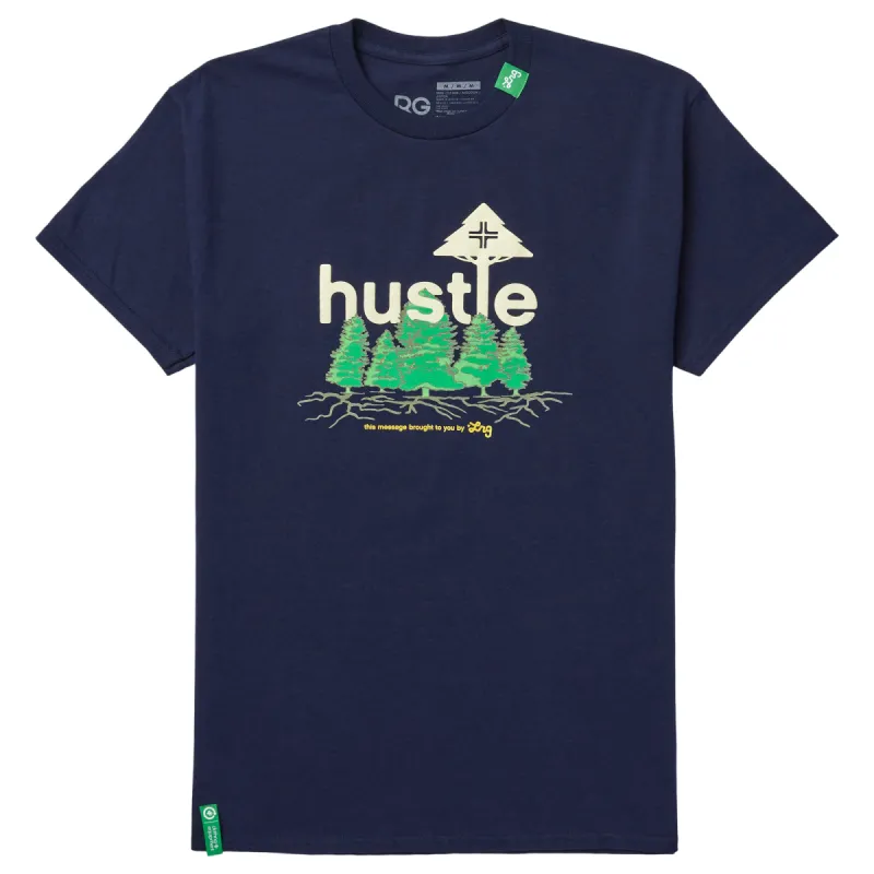 HUSTLE NATURE TEE - NAVY sold by Lrg