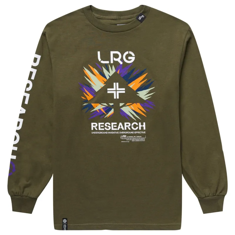 UNDERGROUND CORE LONG SLEEVE TEE - MILITARY GREEN sold by Lrg