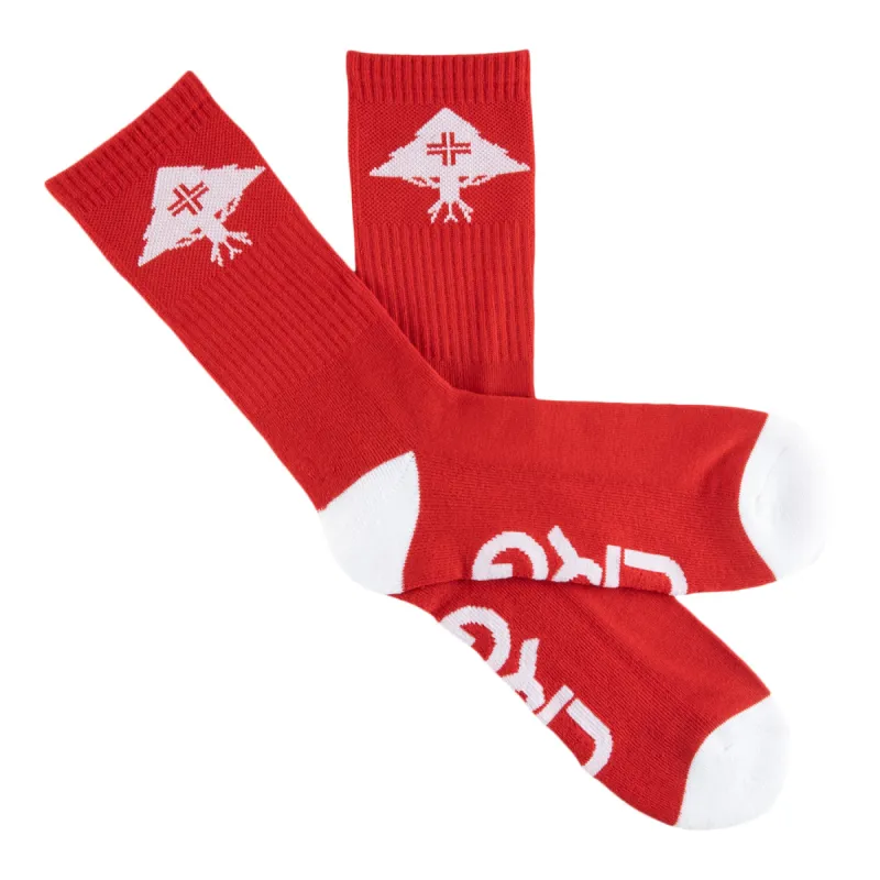 TREE CREW SOCKS - RED sold by Lrg