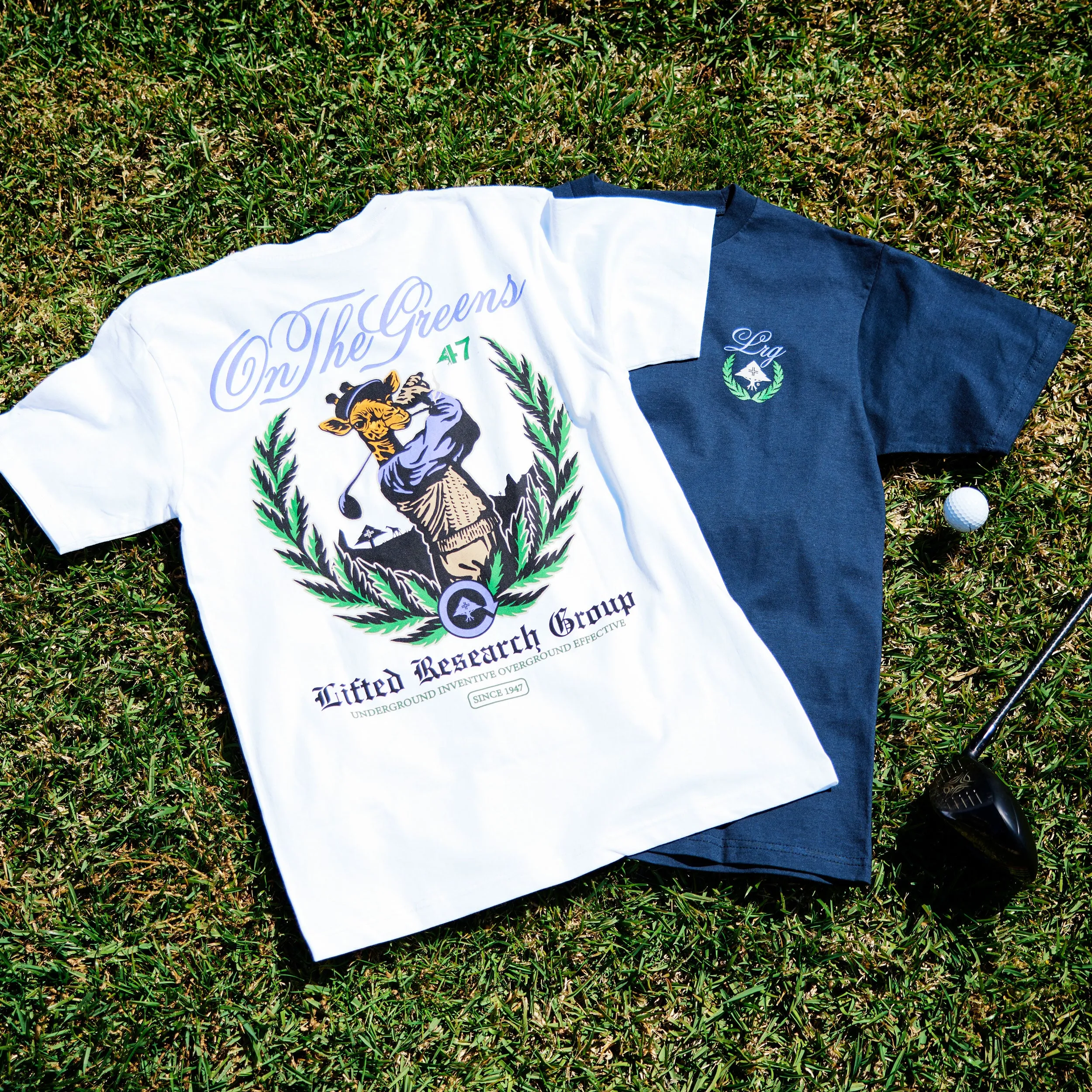 ON THE GREENS TEE - WHITE sold by Lrg product image thumbnail 3