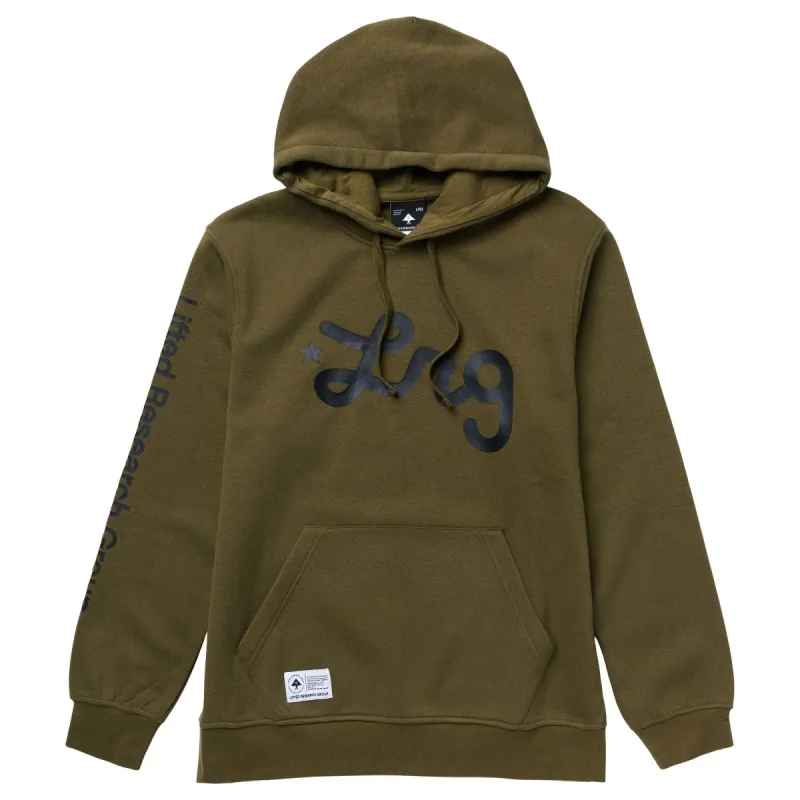 LIFTED SCRIPT PULLOVER HOODIE - MILITARY sold by Lrg