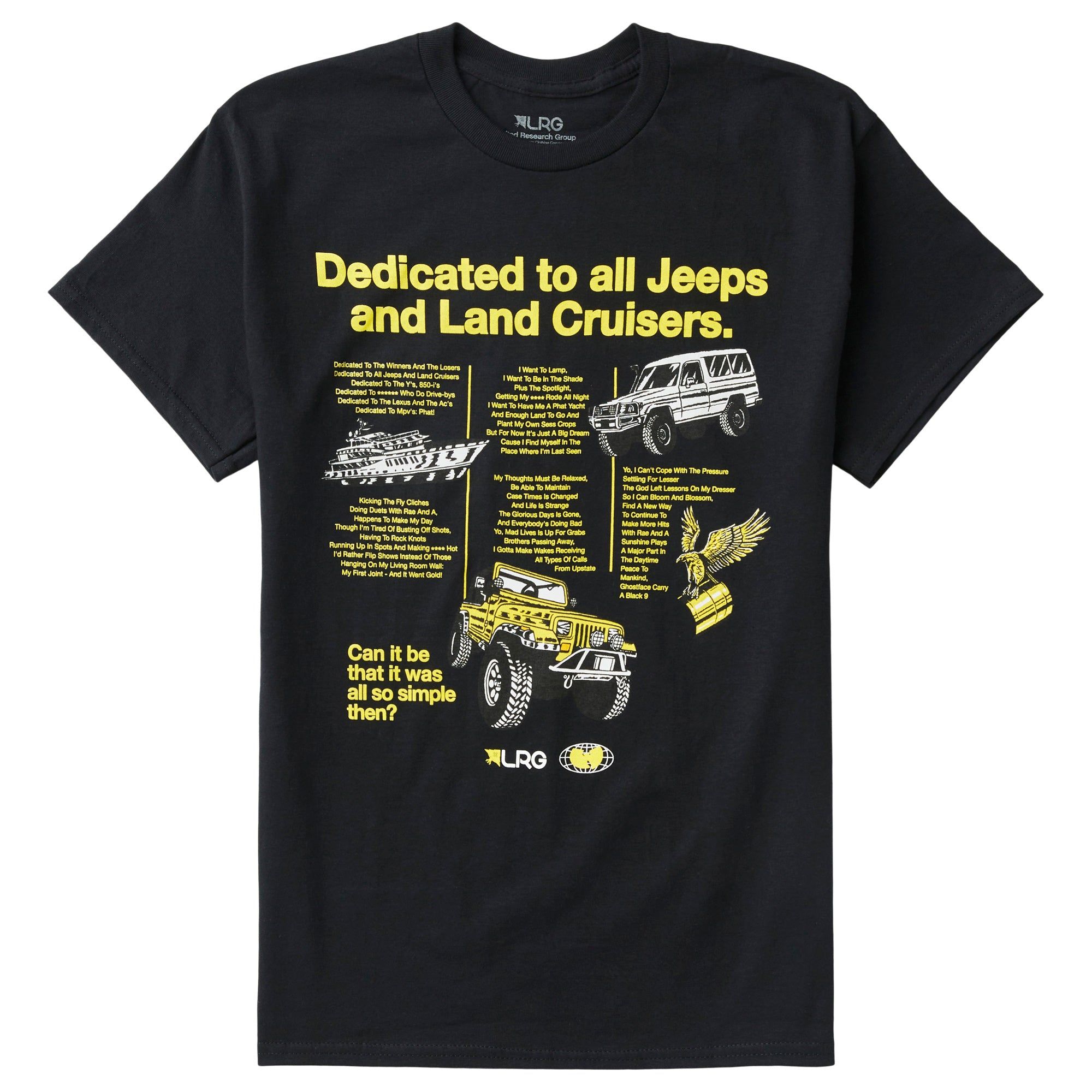 WU TANG X LRG ALL SO SIMPLE TEE - BLACK | Parallel