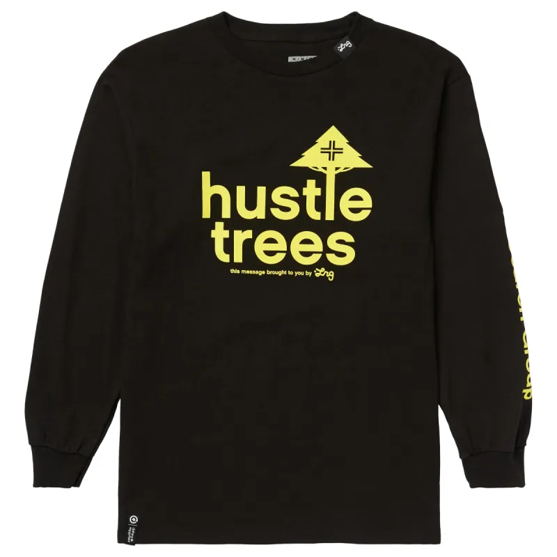 HUSTLE TREES LONG SLEEVE TEE - BLACK sold by Lrg