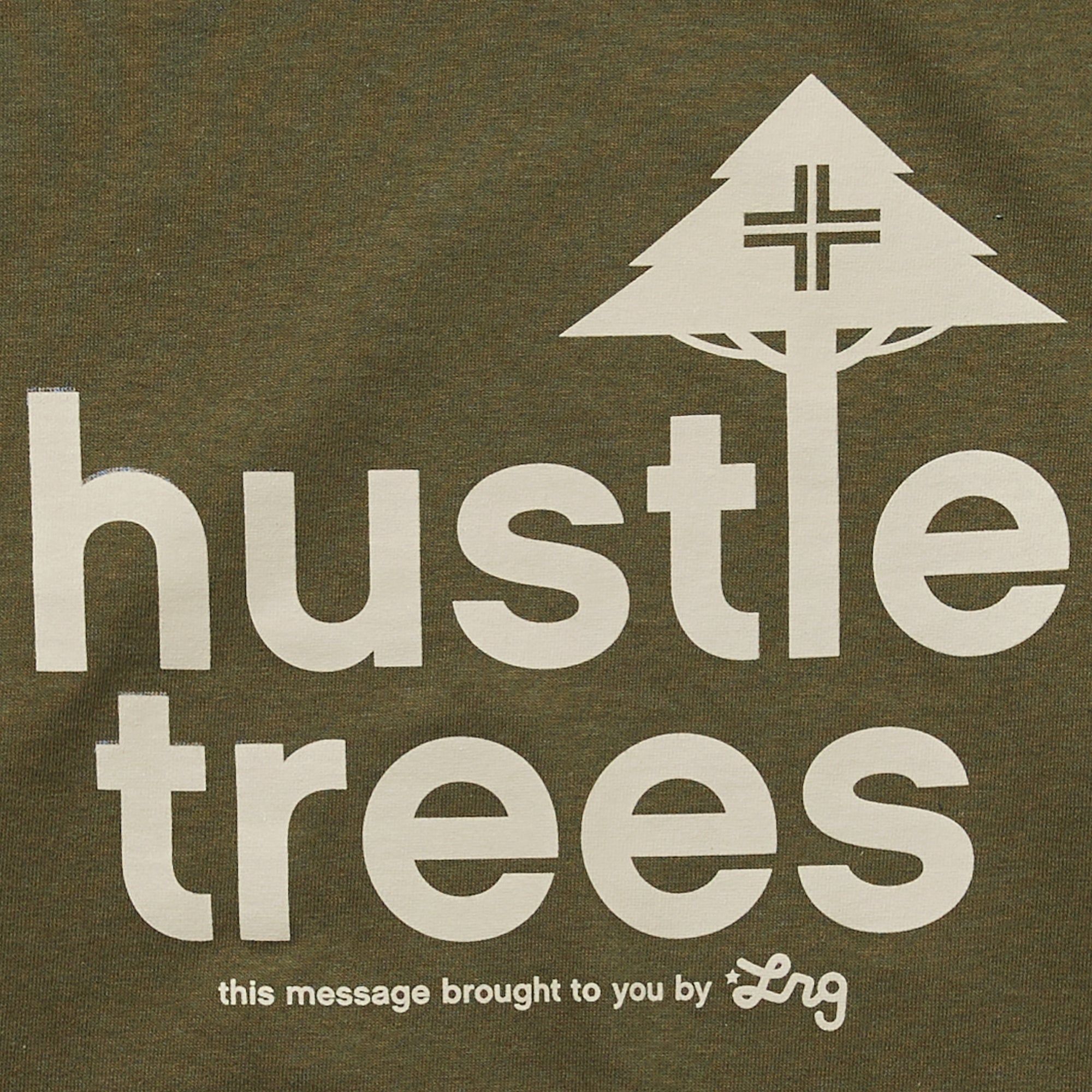 HUSTLE TREES RESEARCH TEE - MILITARY GREEN sold by Lrg product image thumbnail 2