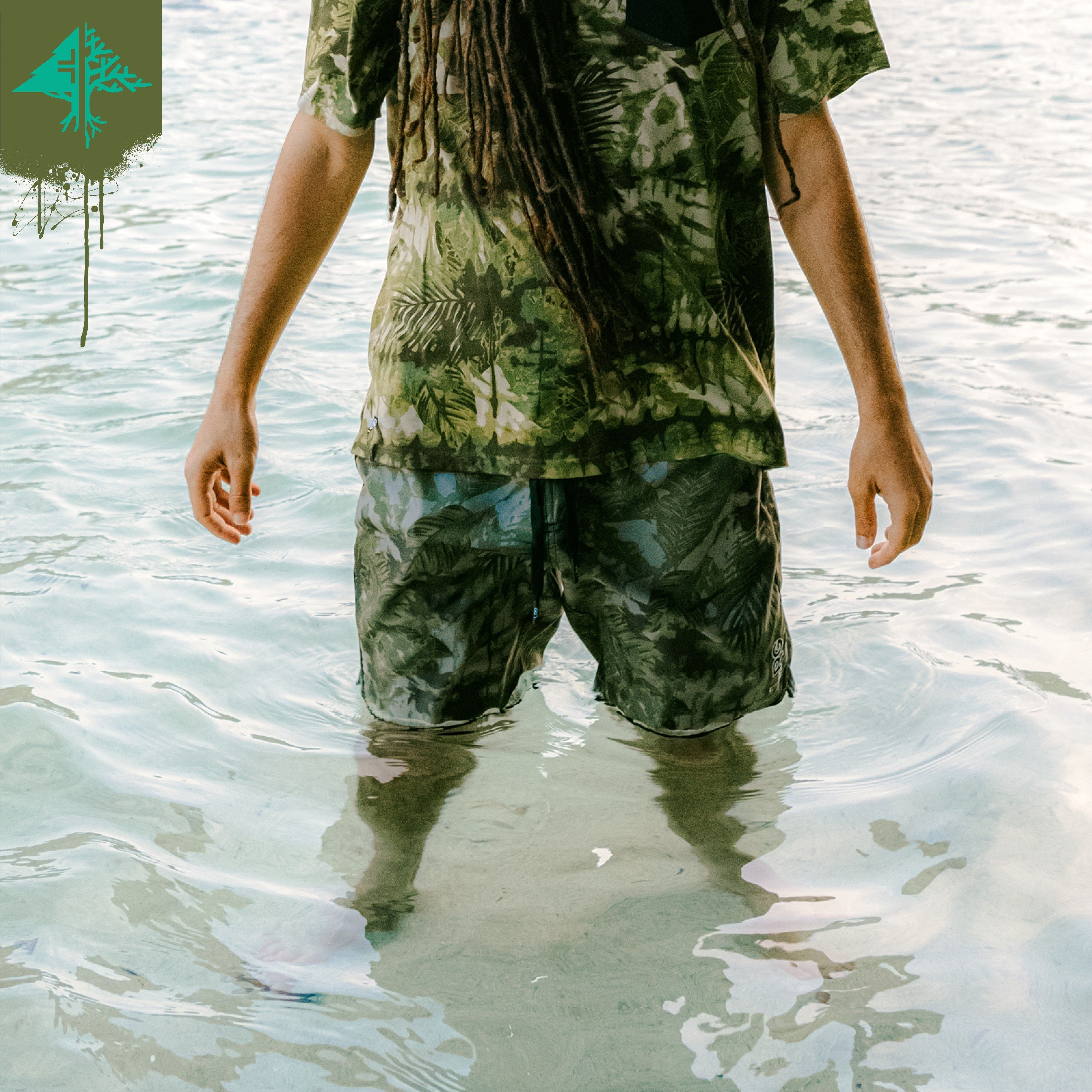 EXTRA ROOTED HYBRID TECH SHORTS - SAGE sold by Lrg product image thumbnail 3