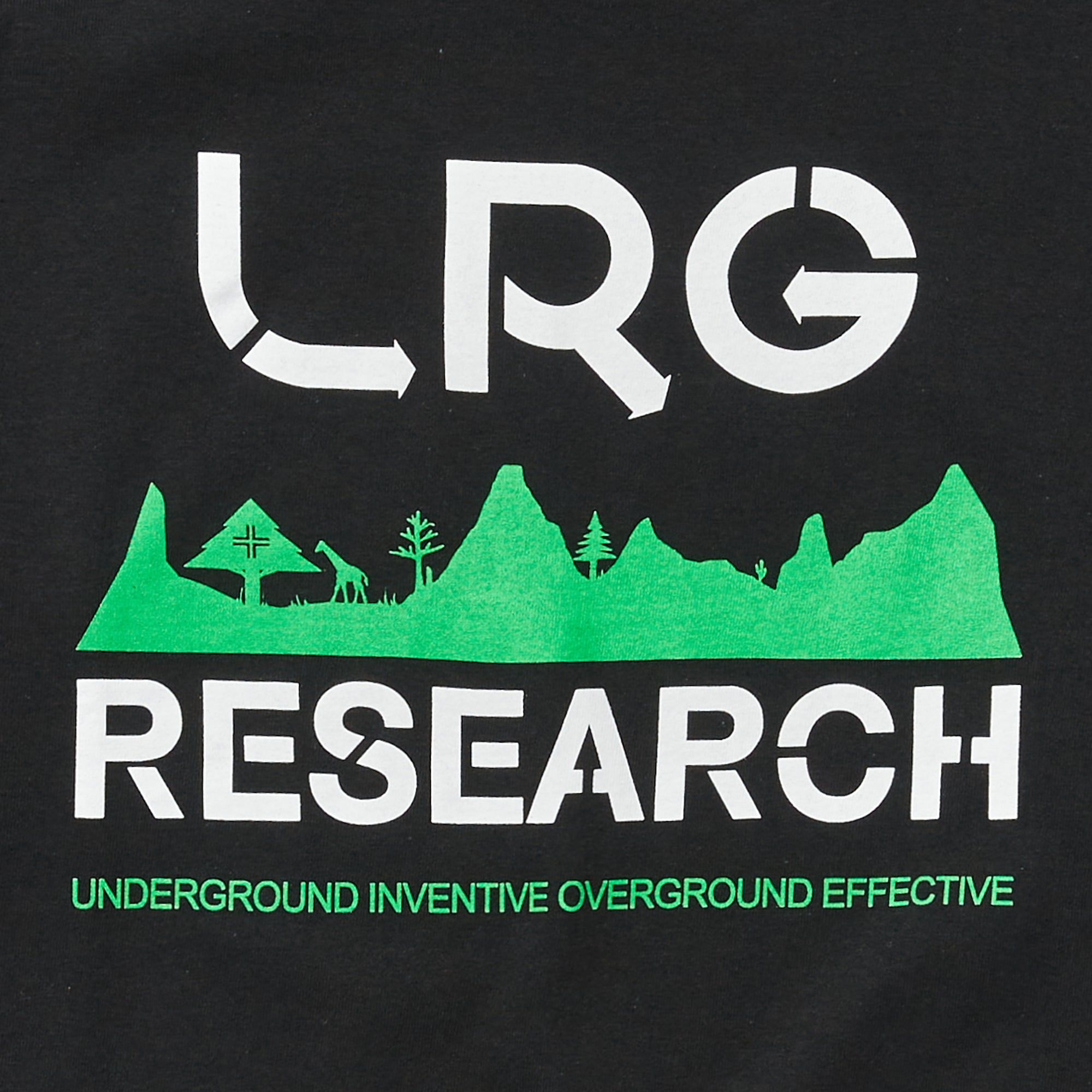 OVERGROUND RESEARCH LONG SLEEVE TEE - BLACK sold by Lrg product image thumbnail 2