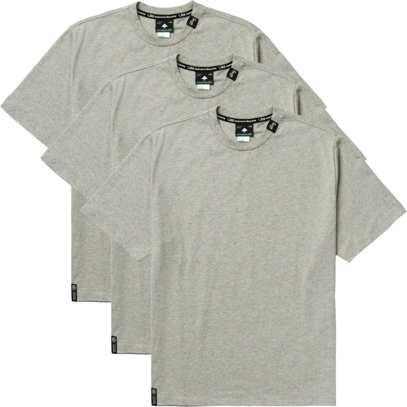 ROOTING DEEPLY KNIT TEES 3 PACK - HEATHER GREY sold by Lrg