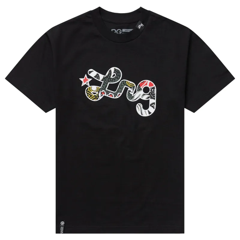 TROPIC ROOTS SCRIPT TEE - BLACK sold by Lrg