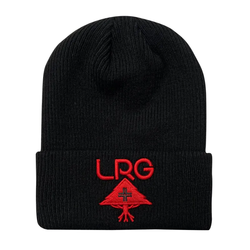 LOGO PLUS BEANIE - BLACK RED sold by Lrg