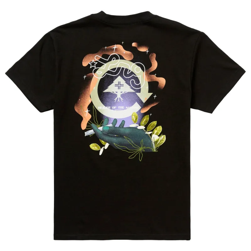 HEALER OF NATIONS TEE - BLACK sold by Lrg