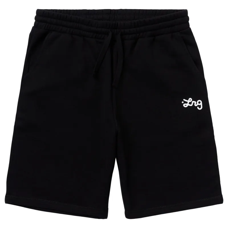 LIFTED SCRIPT SWEATSHORTS - BLACK sold by Lrg