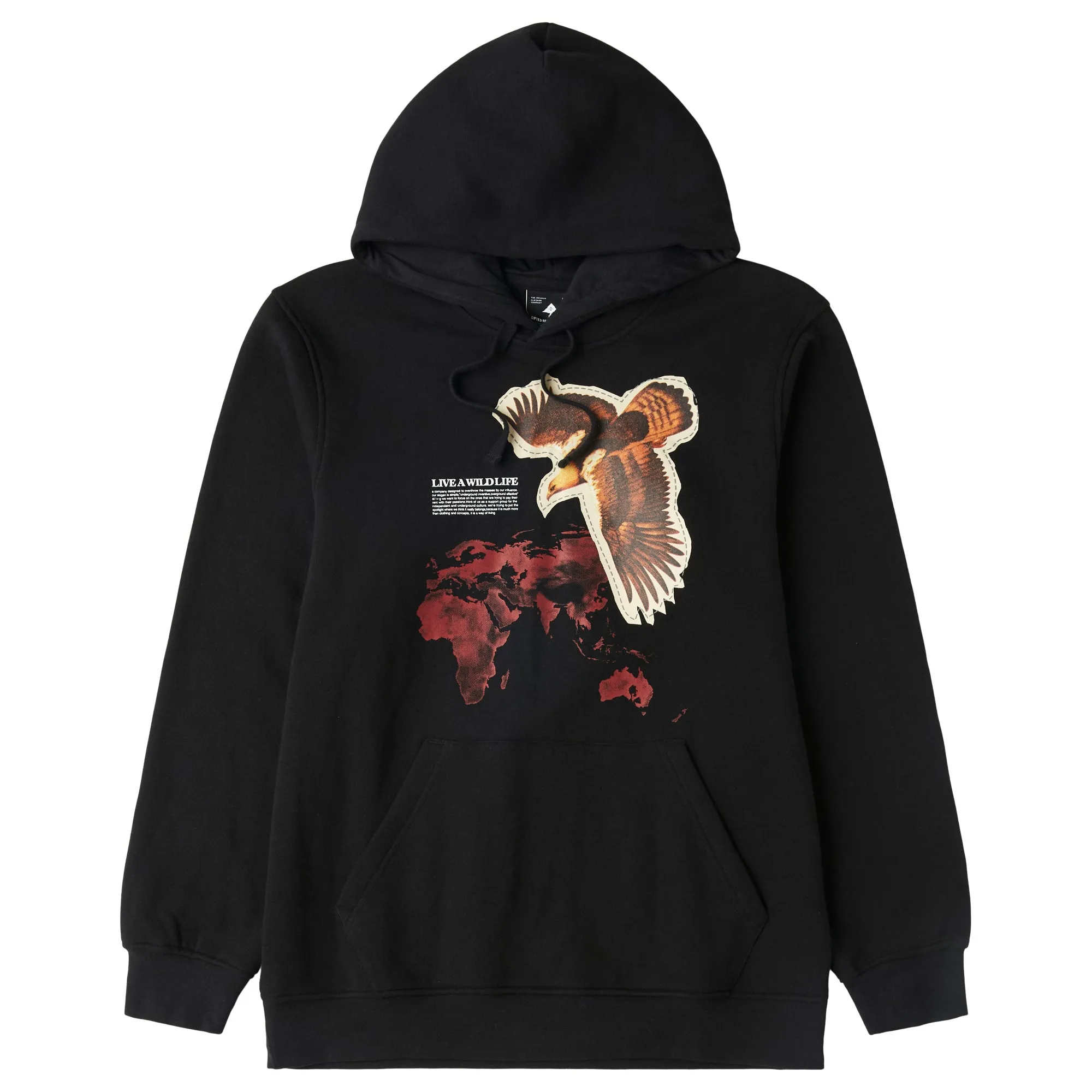 WILD WORLD PULLOVER HOODIE - BLACK sold by Lrg