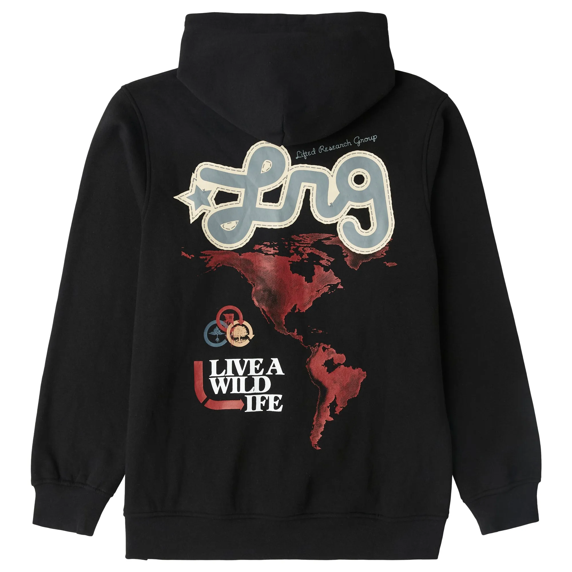 WILD WORLD PULLOVER HOODIE - BLACK sold by Lrg product image thumbnail 2