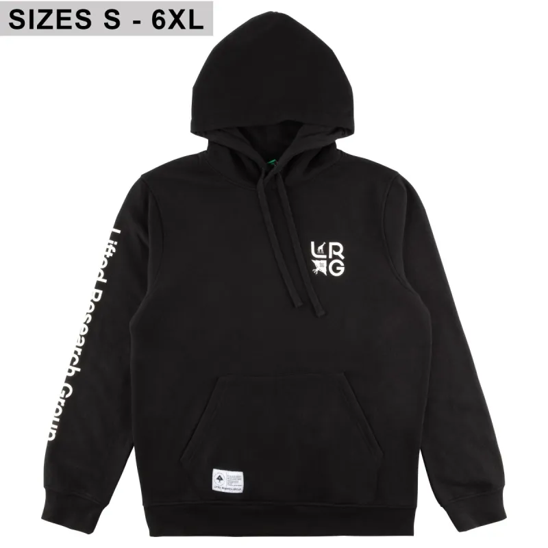 STACKED MULTI LOGO PULLOVER HOODIE - BLACK sold by Lrg
