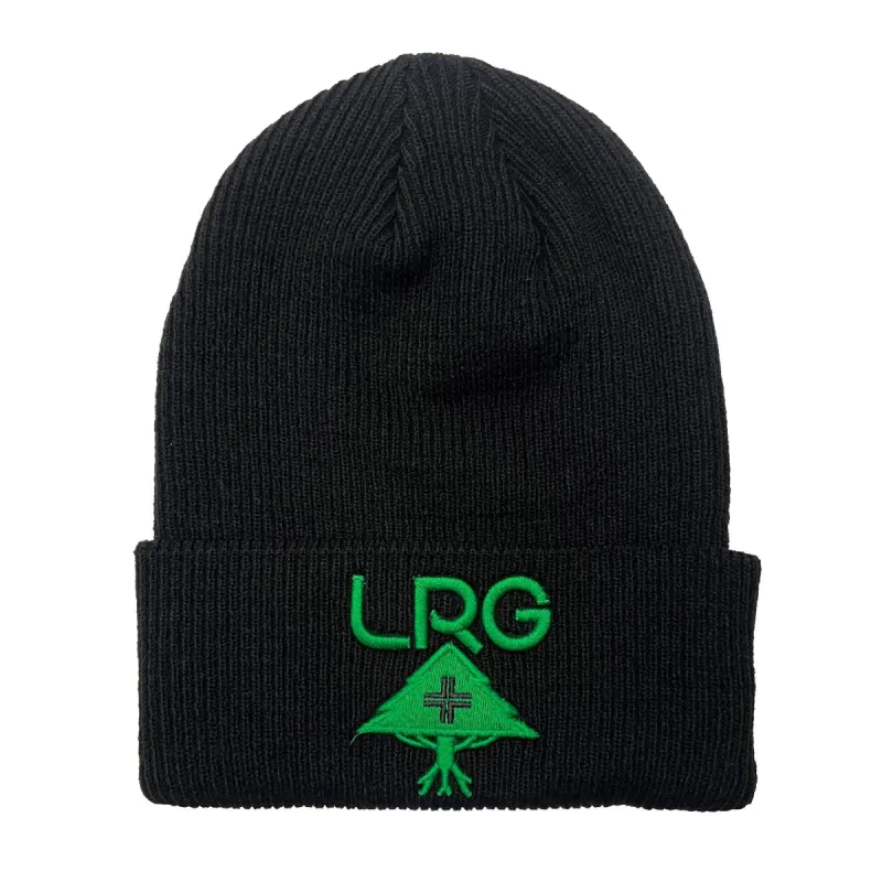 LOGO PLUS BEANIE - BLACK GREEN sold by Lrg