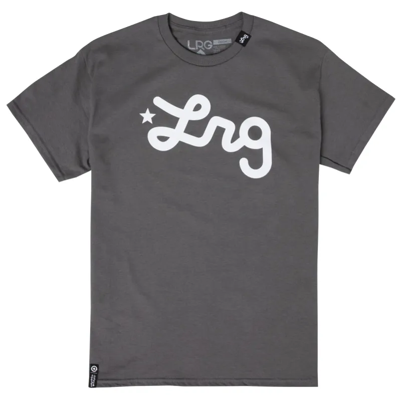 WESTERN SCRIPT TEE - CHARCOAL sold by Lrg