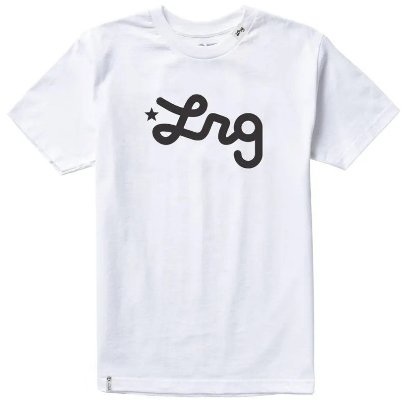 WESTERN SCRIPT TEE - WHITE sold by Lrg