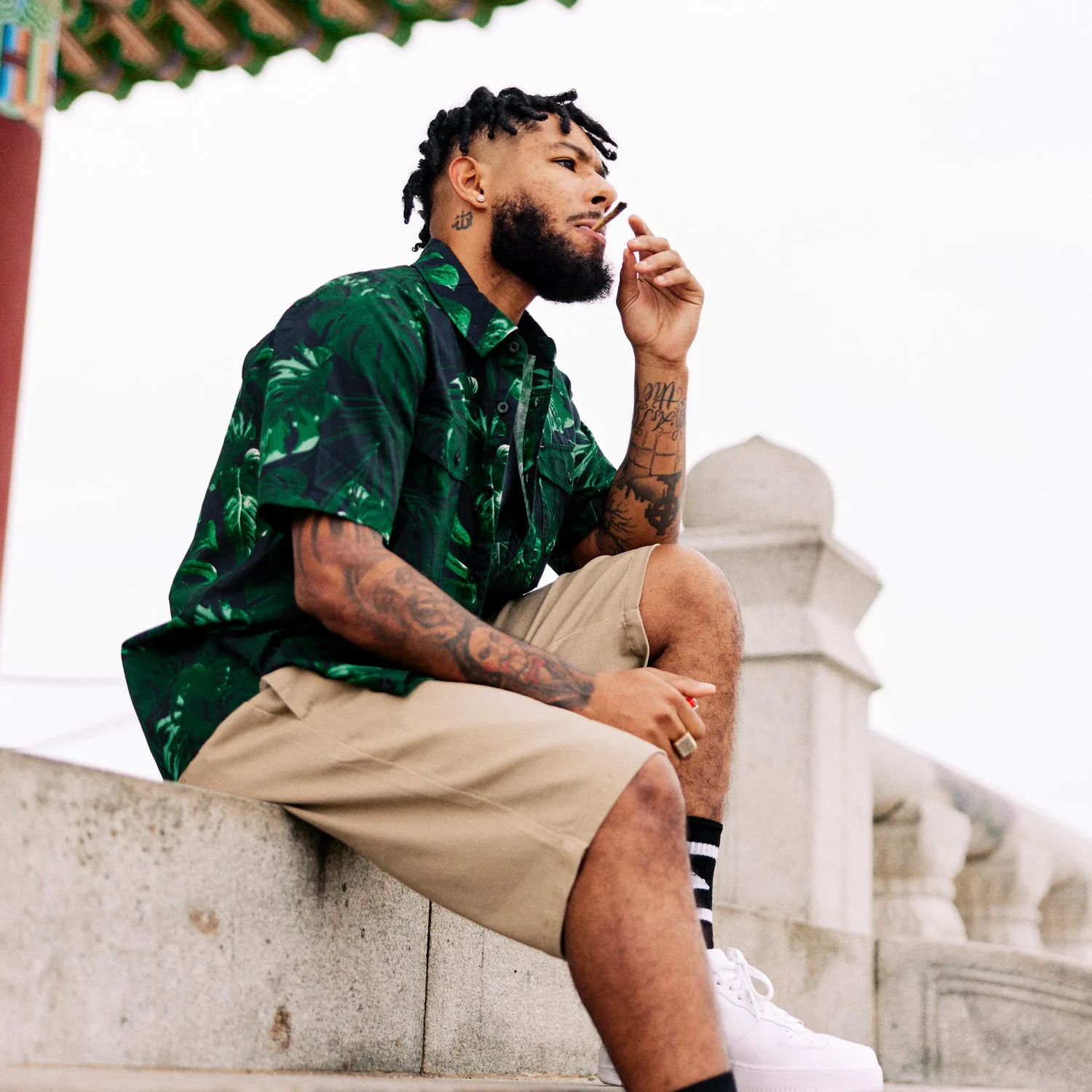 TROPIC NATURAL ZONE WOVEN SHIRT - BLACK sold by Lrg product image thumbnail 3