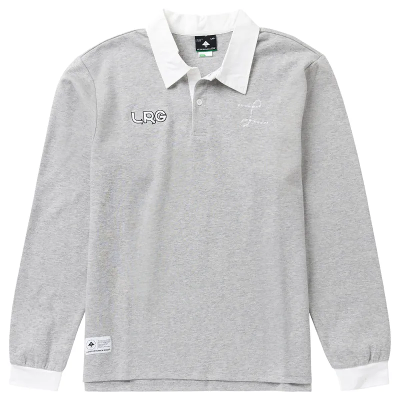 STRONGER L BRANCHES RUGBY SHIRT - GREY HEATHER sold by Lrg