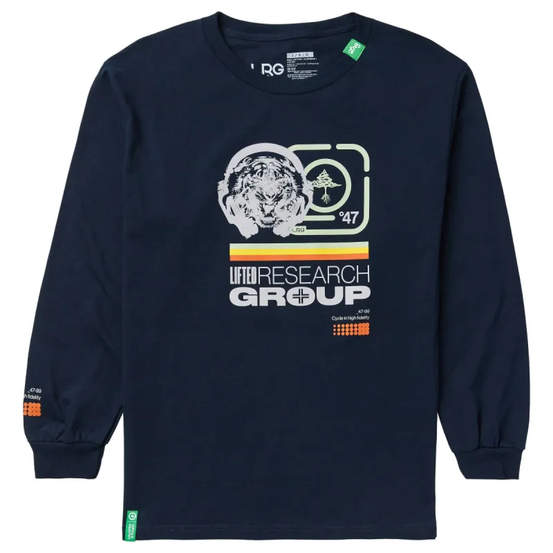 HIGH FIDELITY LONG SLEEVE TEE - NAVY sold by Lrg