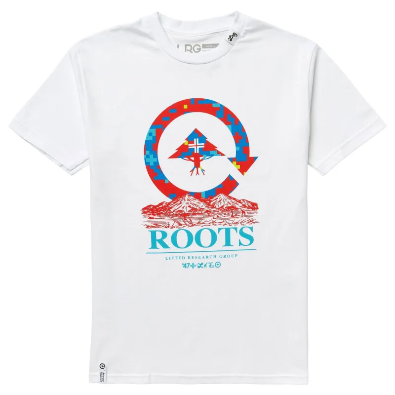 GLITCH ROOTS TEE - WHITE sold by Lrg