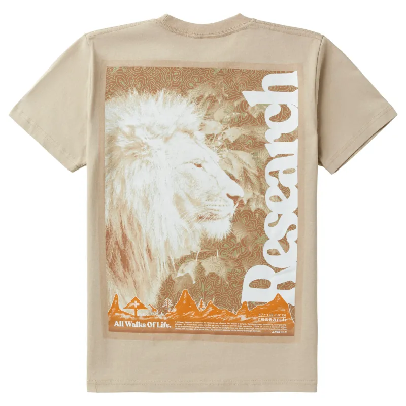 LION RESEARCH ROCK TEE - TAN sold by Lrg