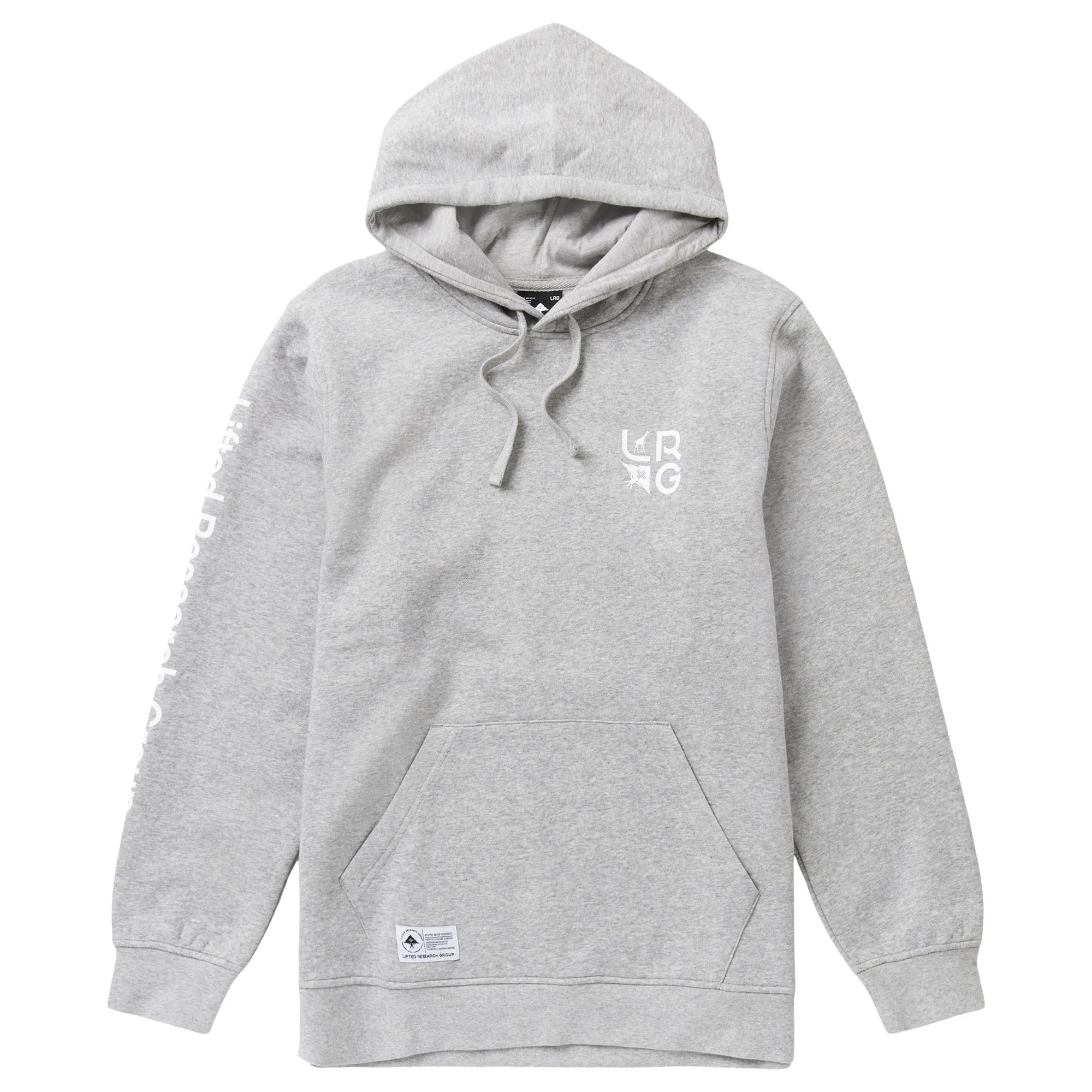 STACKED MULTI LOGO PULLOVER HOODIE - GREY HEATHER sold by Lrg product image thumbnail 3