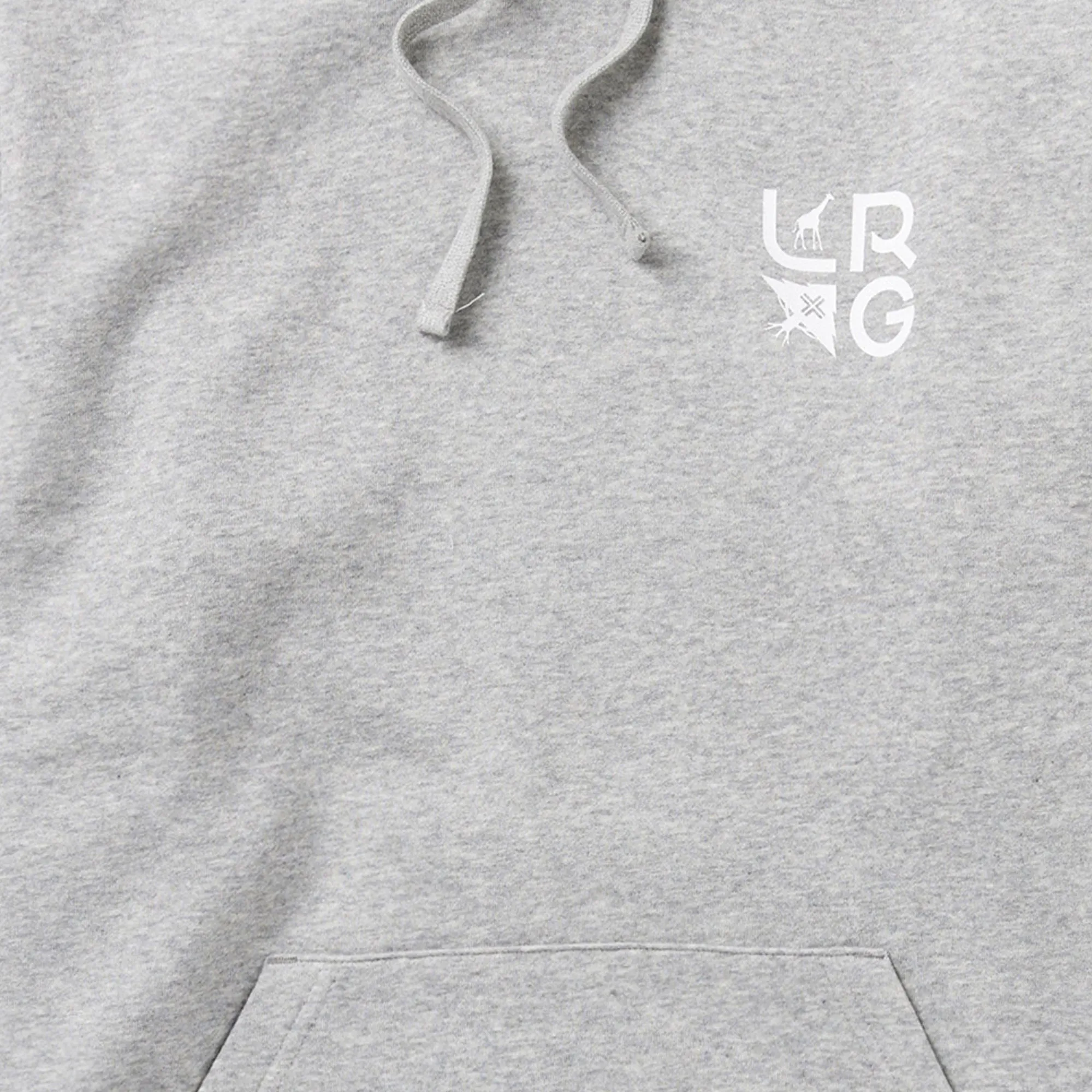 STACKED MULTI LOGO PULLOVER HOODIE - GREY HEATHER sold by Lrg product image thumbnail 2
