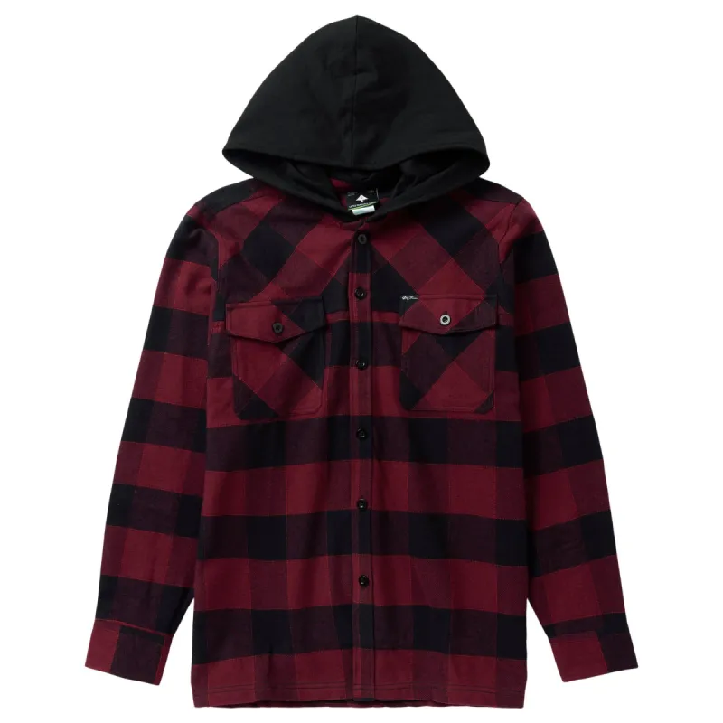ONLY ONE BUF FLANNEL SHIRT - BURGUNDY sold by Lrg