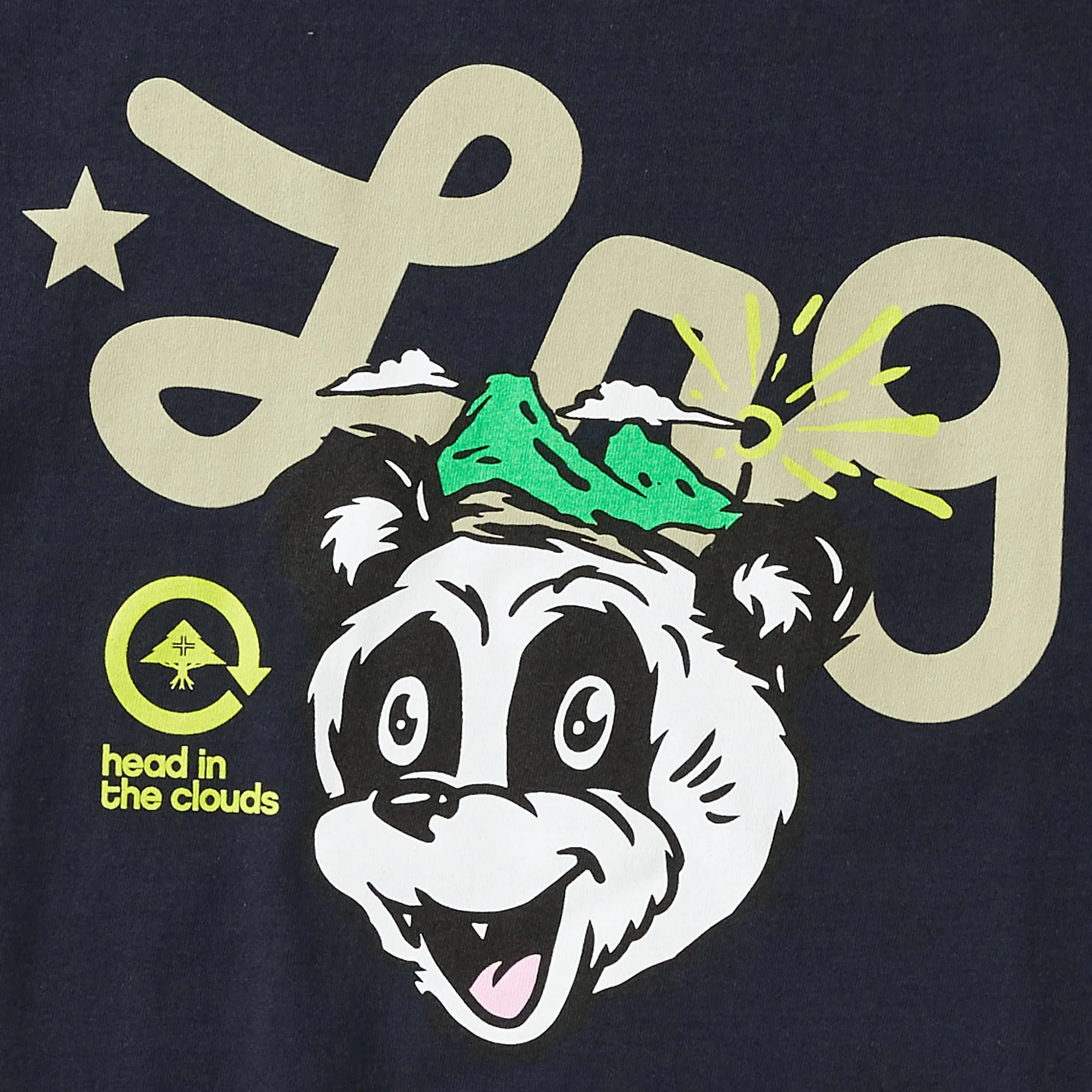PANDA CLOUDS TEE - NAVY sold by Lrg product image thumbnail 2