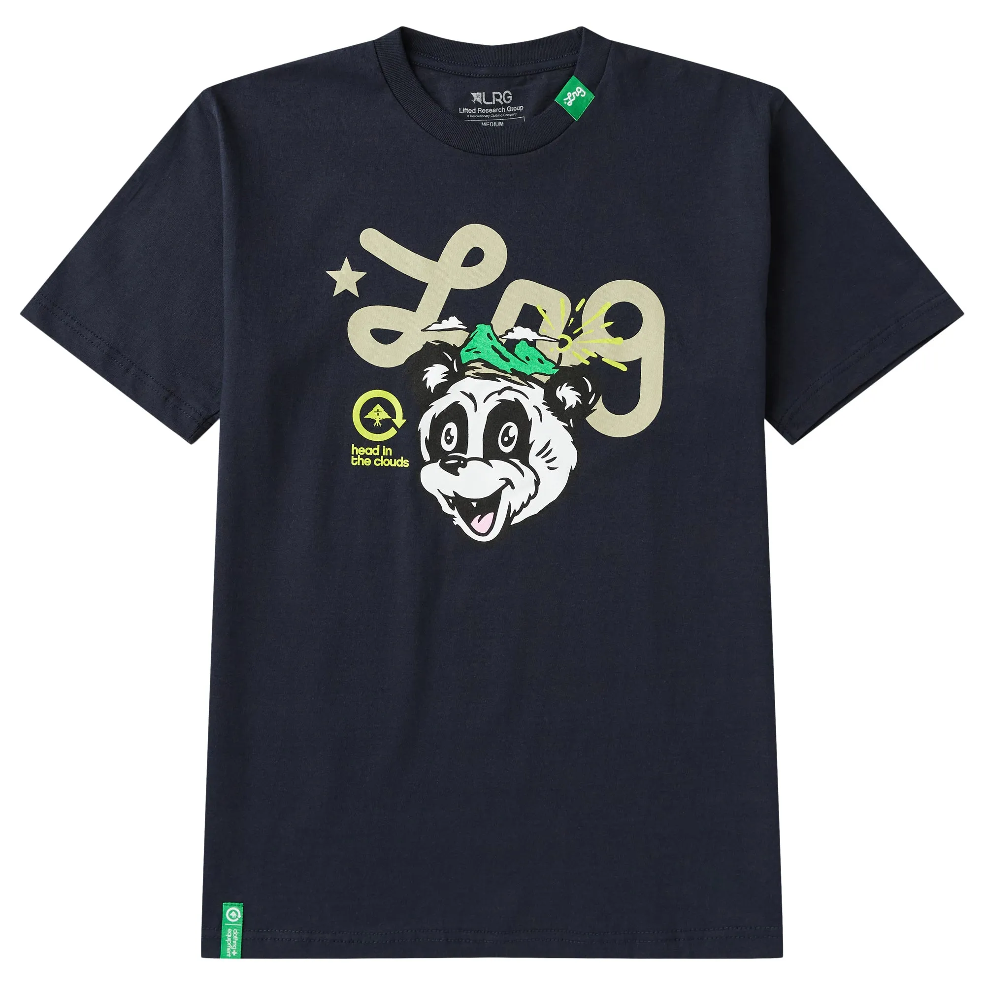 PANDA CLOUDS TEE - NAVY sold by Lrg