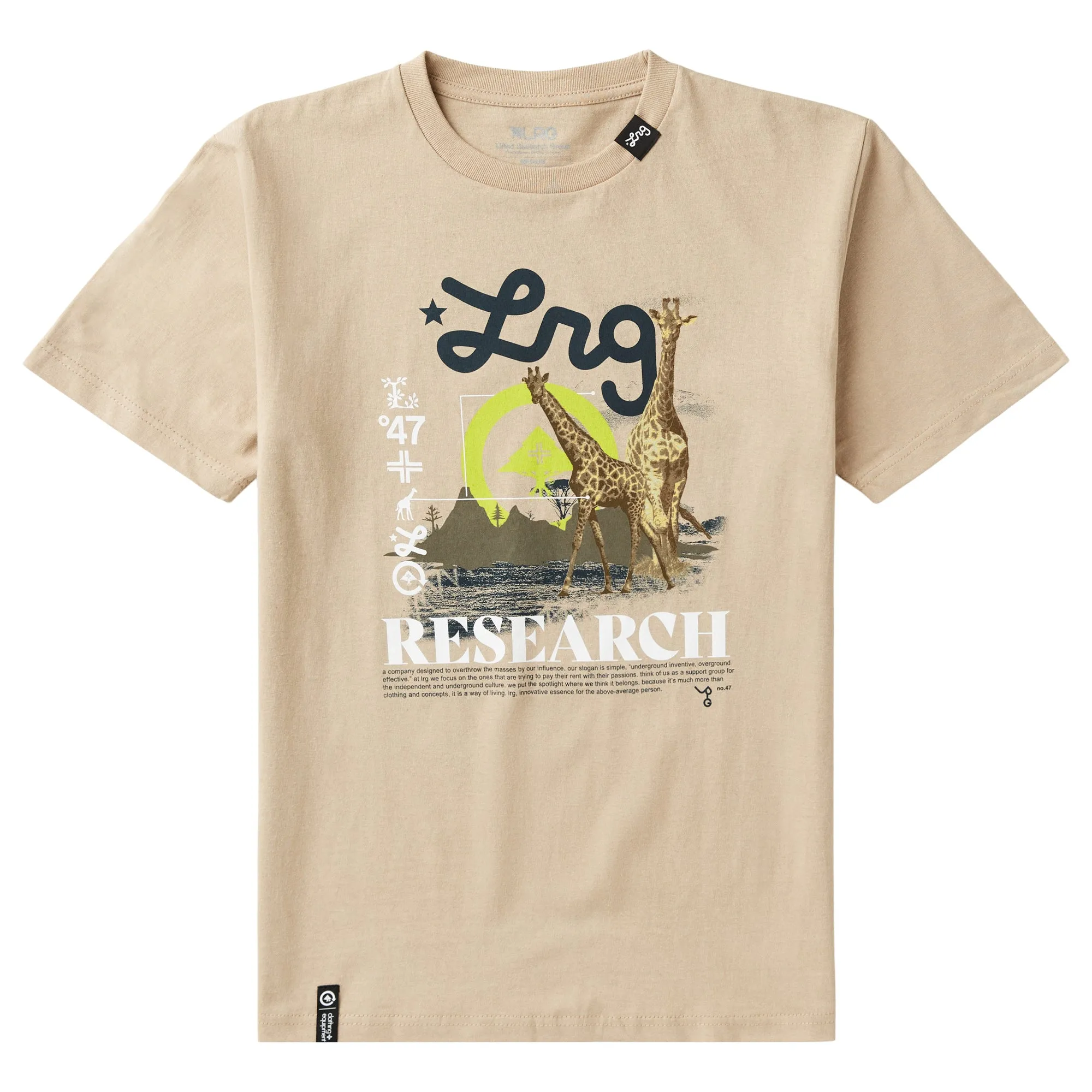 LIFE TERRAINS TEE - SAND sold by Lrg