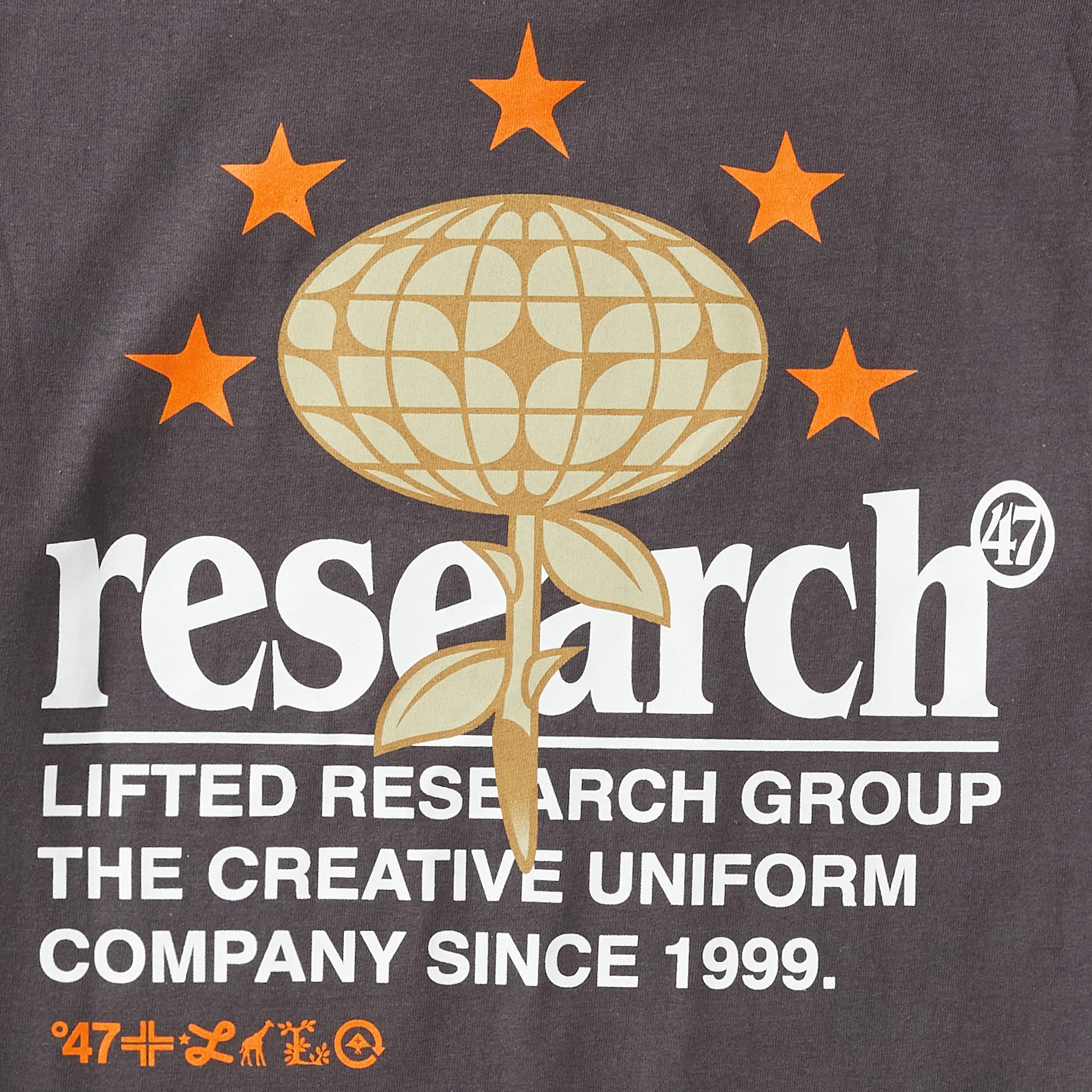 CREATIVE BLOOM TEE - CHARCOAL sold by Lrg product image thumbnail 4