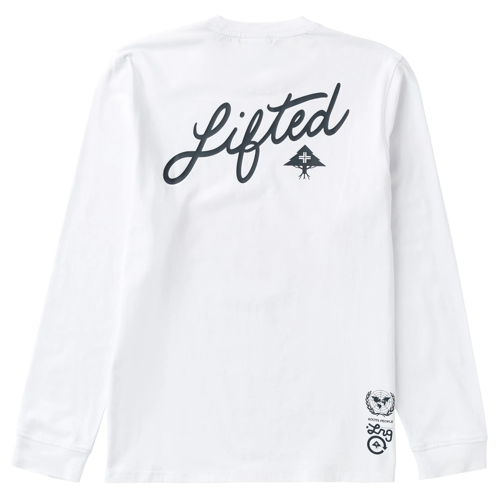 TREE HOUSE CREW KNIT - WHITE sold by Lrg product image thumbnail 2