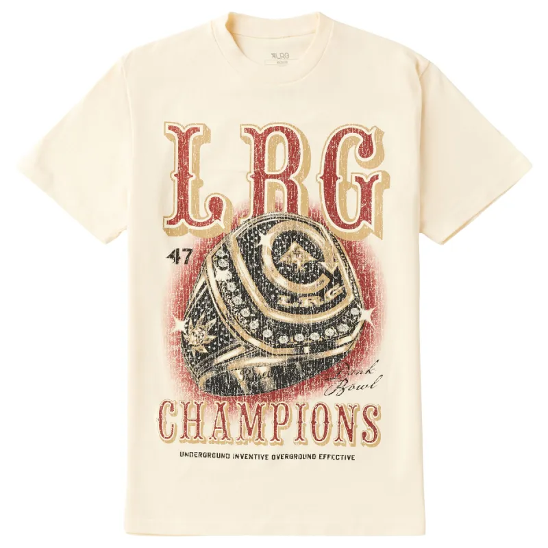 DANK BOWL CHAMPS TEE - CREAM sold by Lrg