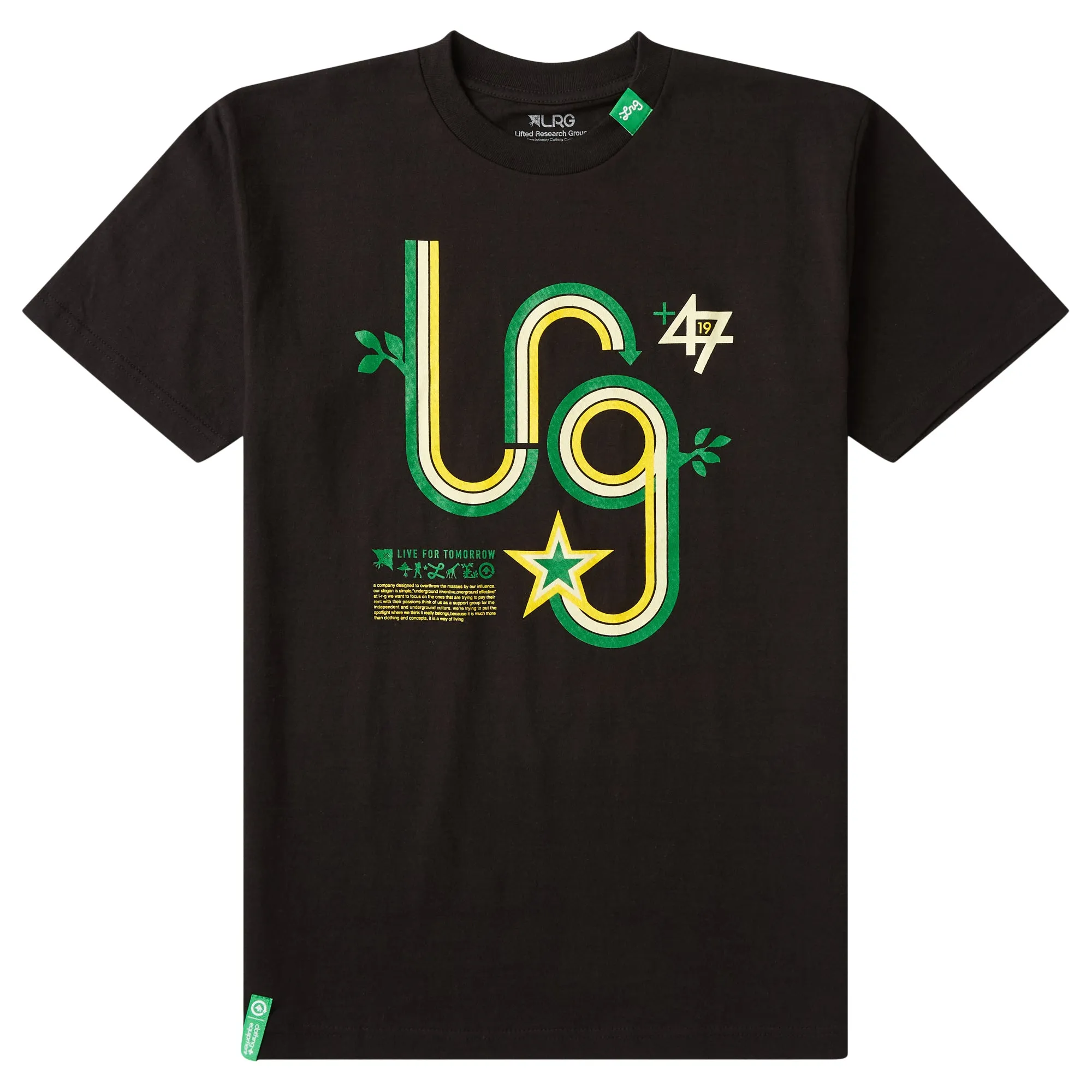 BRANCHED BANNER TEE - BLACK sold by Lrg