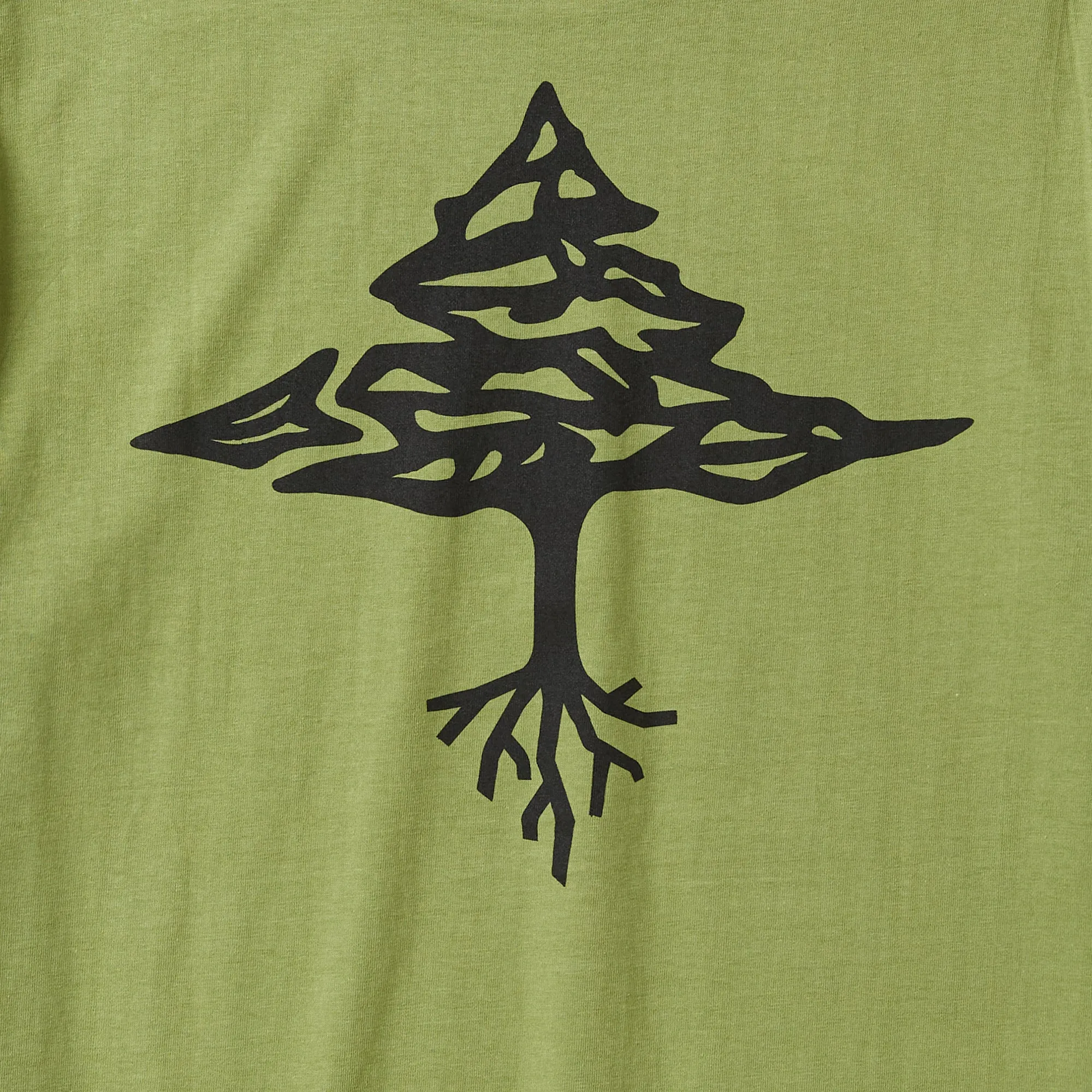 4700 ROOTS PEOPLE TREE TEE - OLIVE sold by Lrg product image thumbnail 4