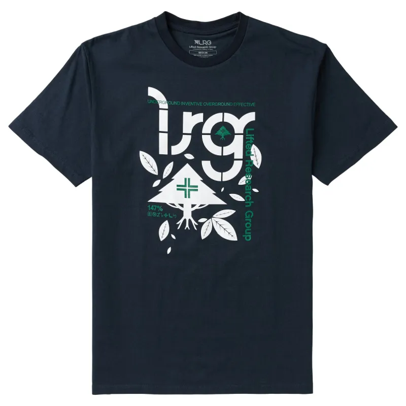 4700 CYCLE LEAVES TEE - NAVY sold by Lrg