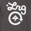 4700 SCRIPT CIRCLE TEE - CHARCOAL HEATHER sold by Lrg