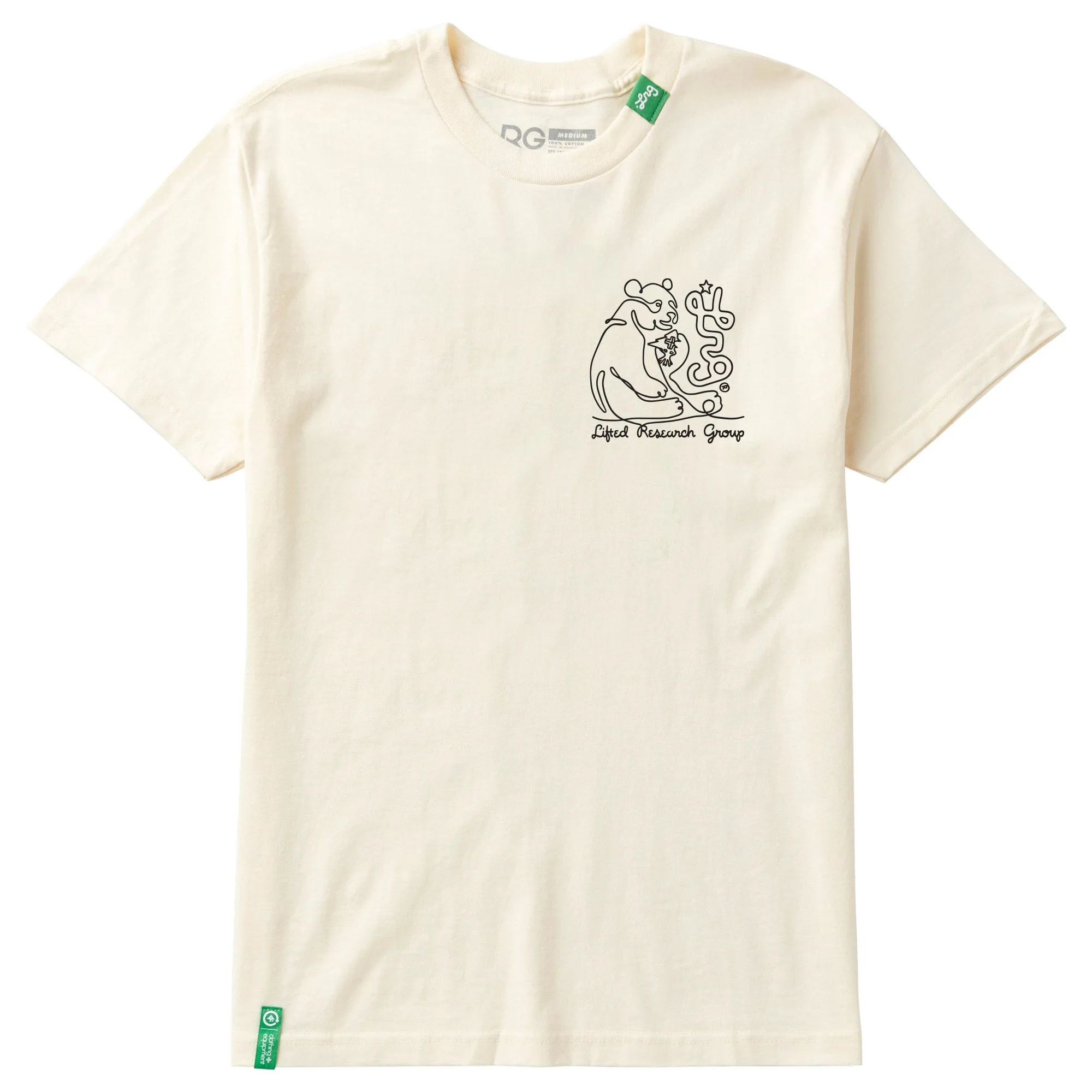OUTLINED TEE - CREAM sold by Lrg product image thumbnail 2