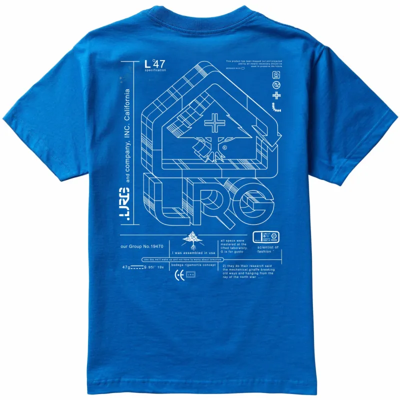 LIFTED BLUEPRINT TEE - ROYAL sold by Lrg