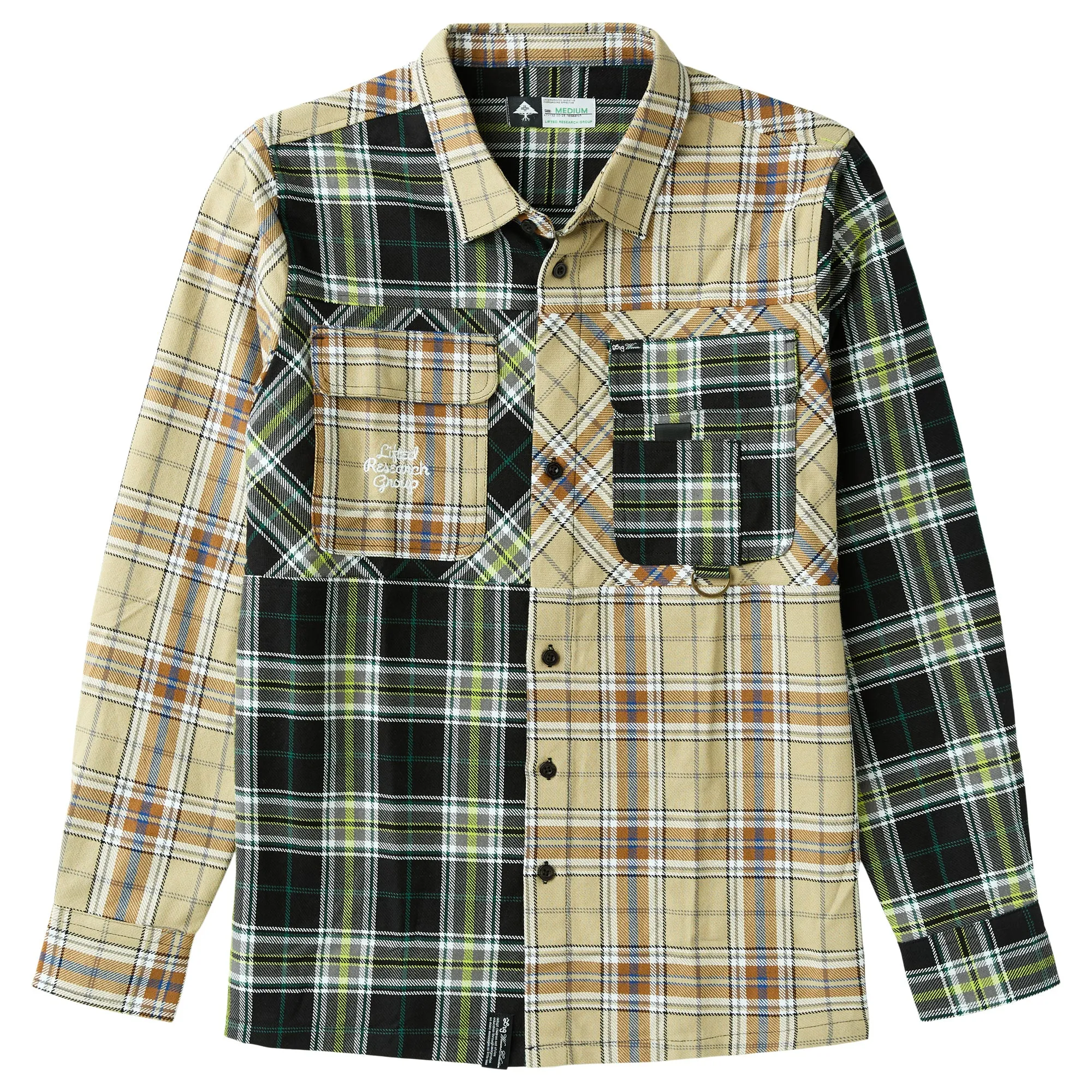 RENEWAL MIX UP FLANNEL - BLACK sold by Lrg