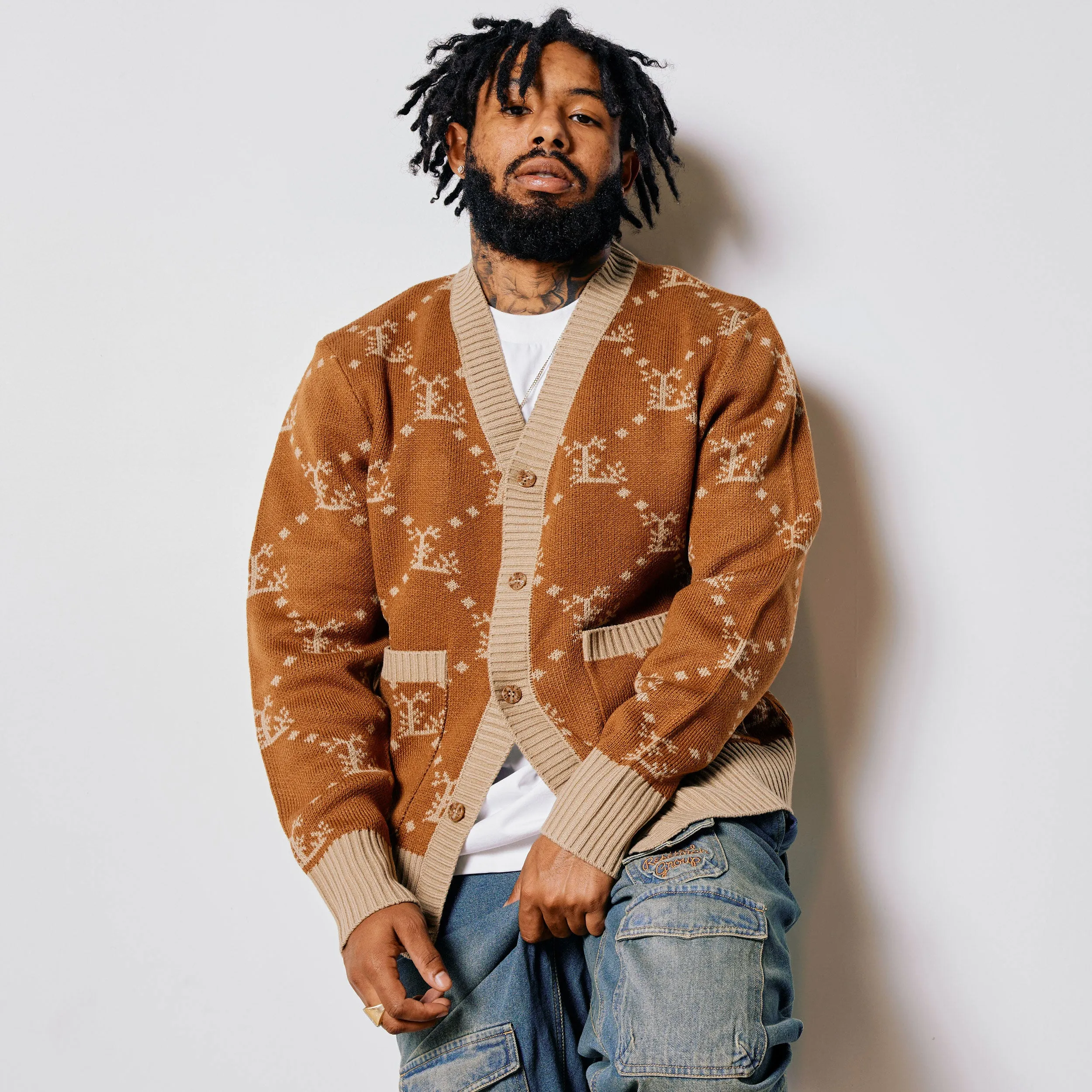 TOO LEAFY CARDIGAN SWEATER - TWILL sold by Lrg product image thumbnail 3