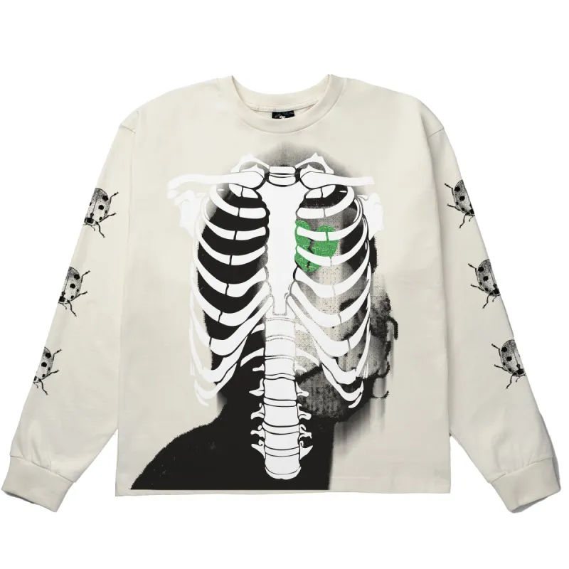 SEX AND BONES LONG SLEEVE TEE - OFF WHITE sold by Lrg