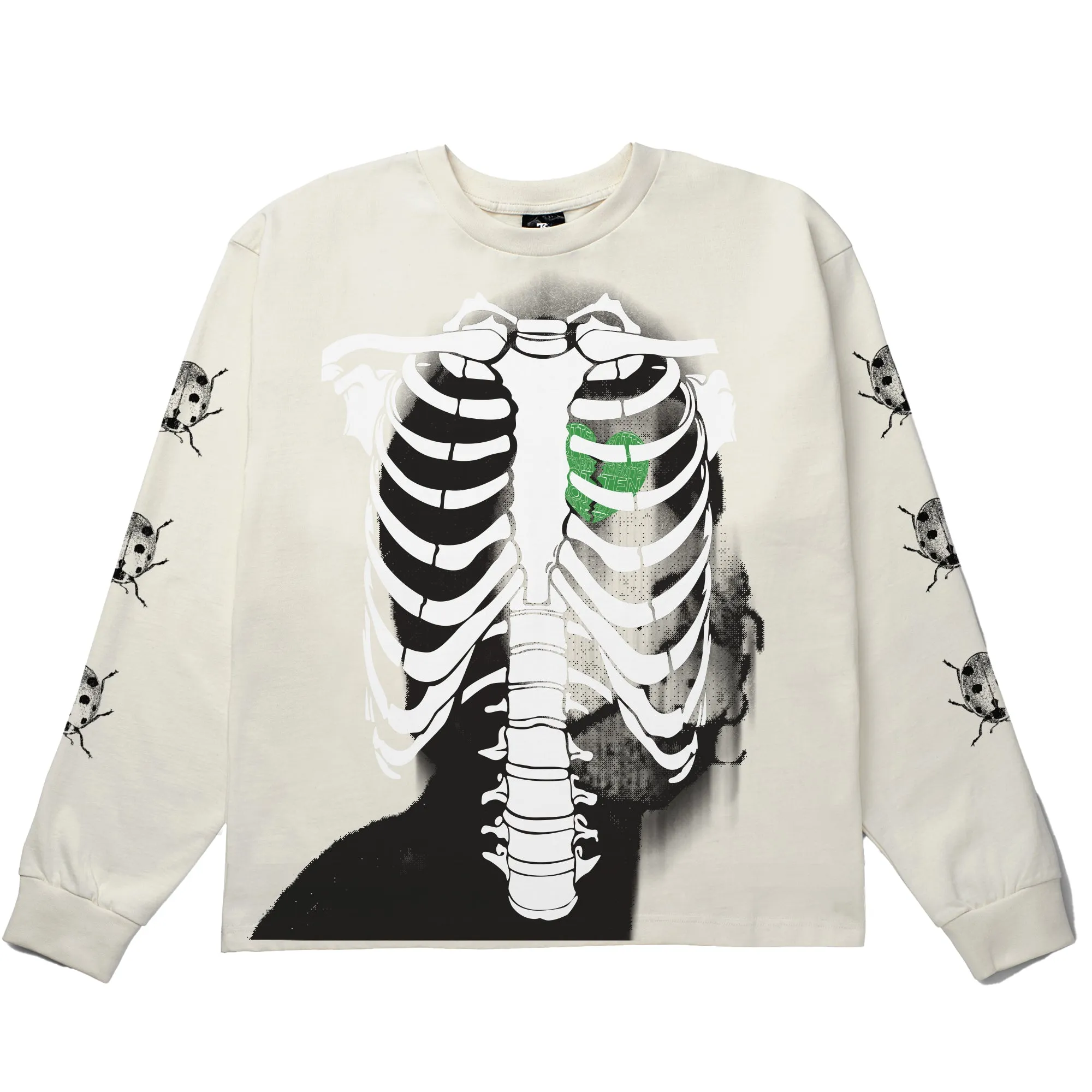 SEX AND BONES LONG SLEEVE TEE - OFF WHITE sold by Lrg