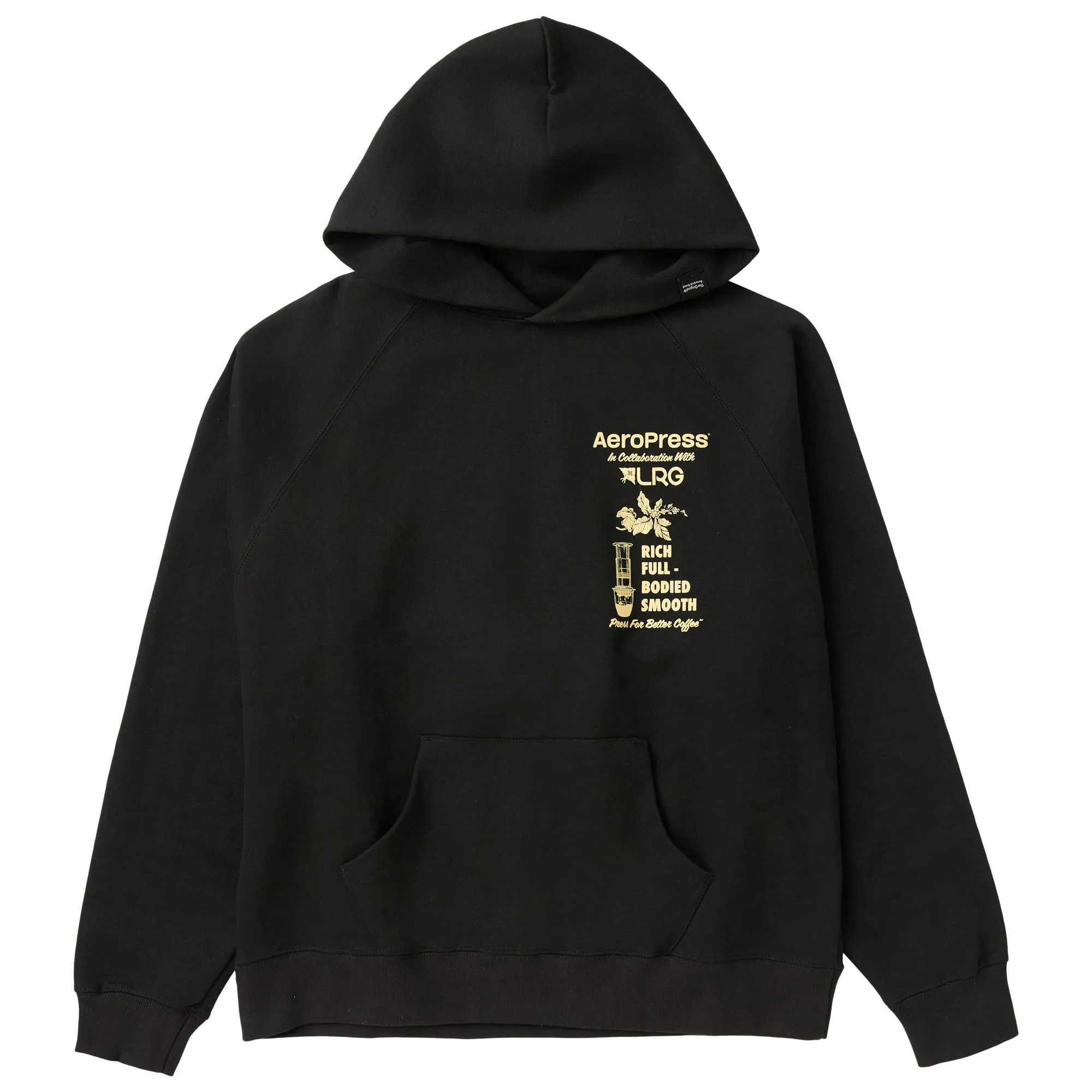AEROPRESS X LRG LIFTED RICH AND SMOOTH HOODIE - BLACK sold by Lrg